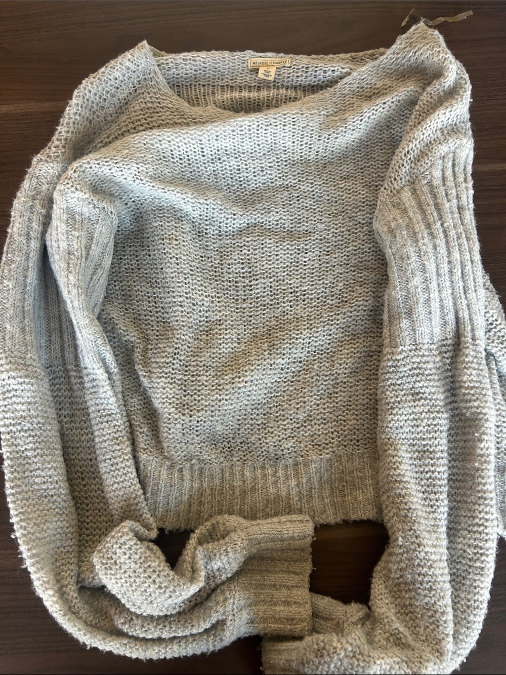 Melrose and Market Light Gray Crewneck Sweater